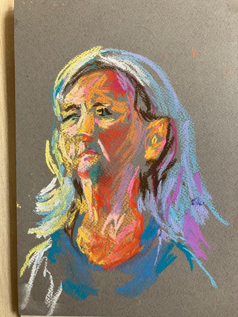 Portret in Pastel